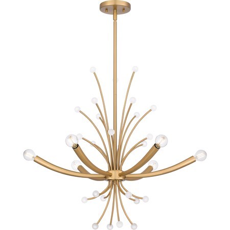 Quoizel Kiera Chandelier 6 Lights Brushed Weathered Br PCKIE5029BWS